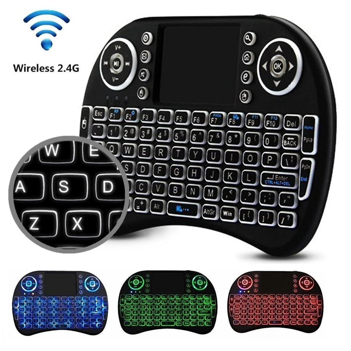 Mini 2.4 GHz Wireless Keyboard with Touchpad for Raspberry Pi