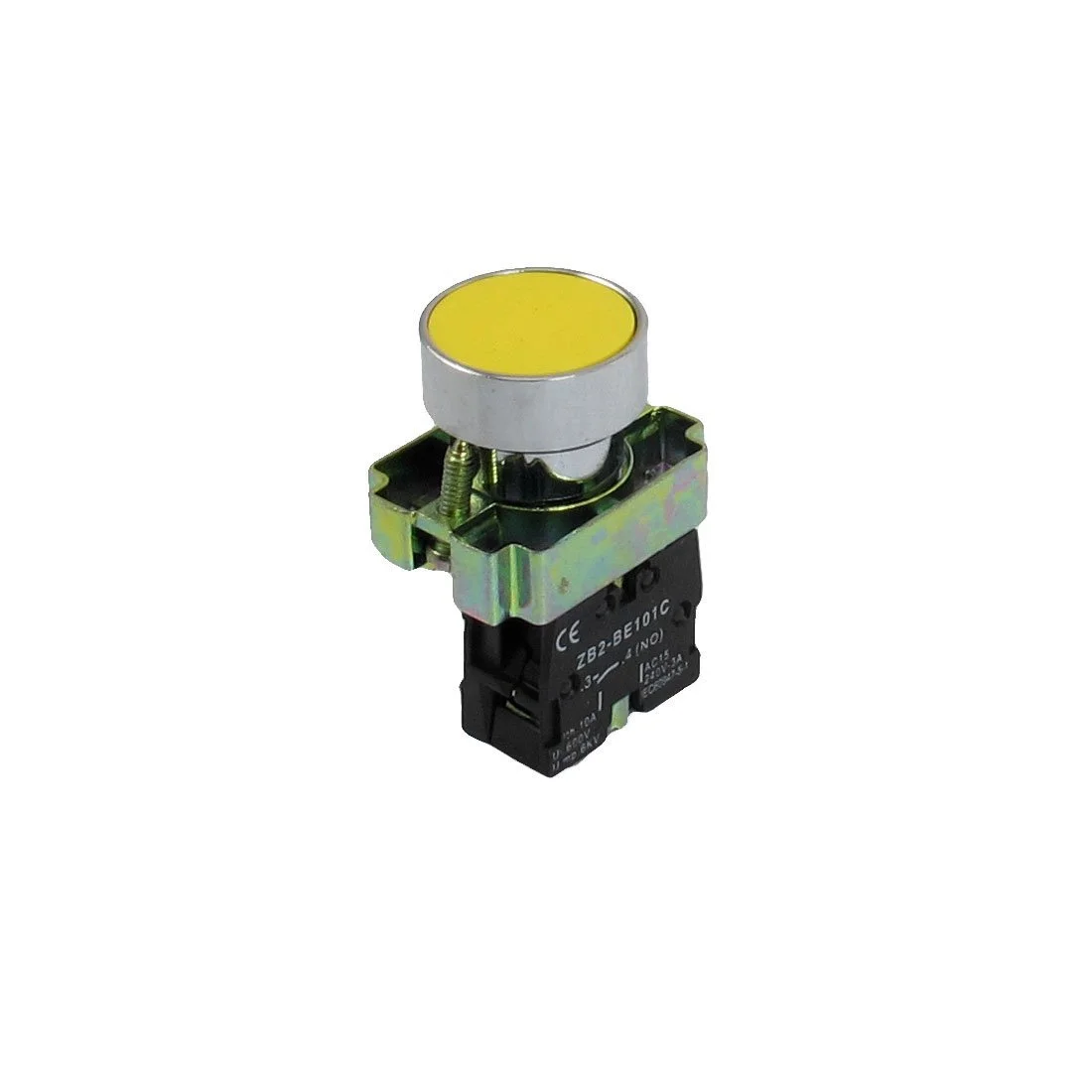 22mm PUSH BUTTON SWITCH YELLOW