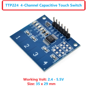 Capacitive TTP224 4-Channels Touch Sensor Module