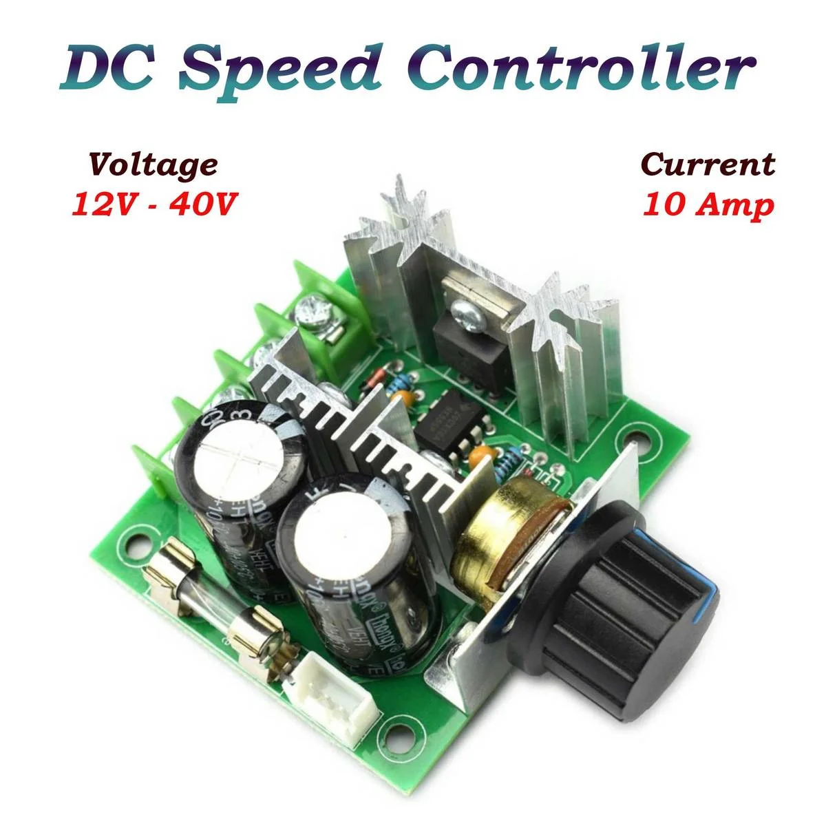 PWM 10A 12V-40V DC Motor Speed Controller 12V 24V PWM Variable Speed Regulator