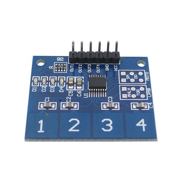 Ttp224 4 Way Capacitive Touch Switch Electronation Paksitan 0510