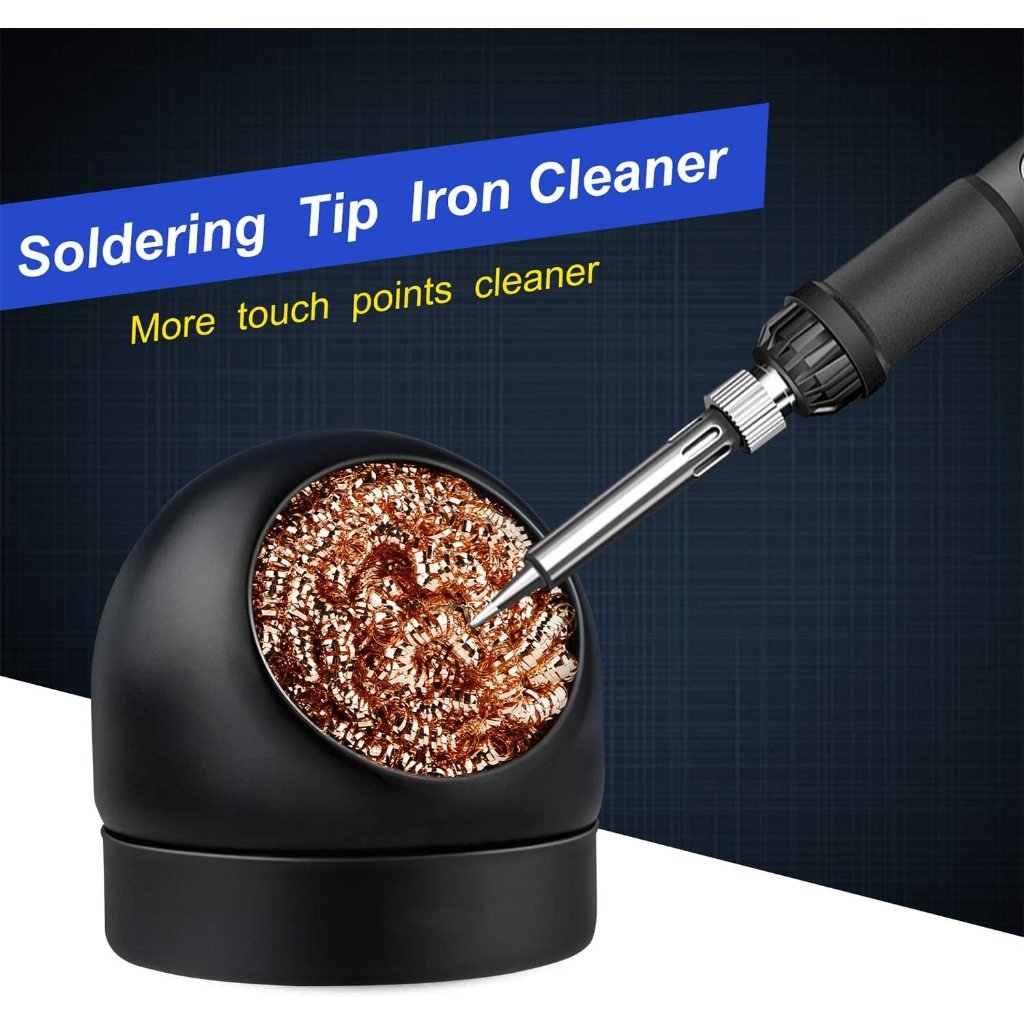 LIFKOME 6pcs Solder Iron Tip Cleaner Copper Wire Sponge Balls Efficient