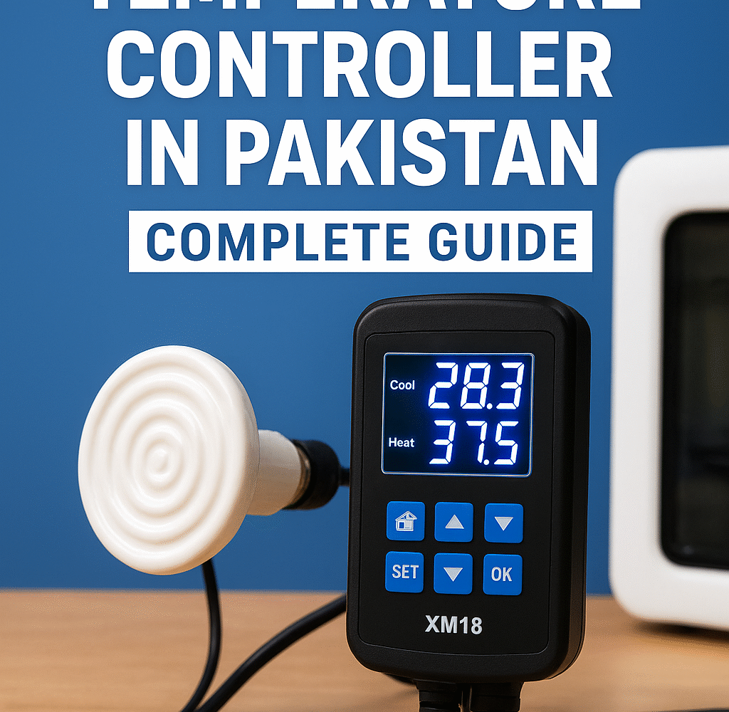 Incubator temperature controller in Pakistan with ceramic heat emitter – complete guide by Electronation Pakistan.