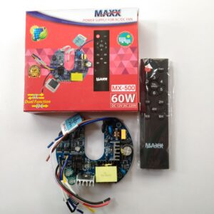 AC/DC 60W Ceiling Fan Circuit Kit with Remote Control – BLDC Solar Fan Controller Board 12V 220V