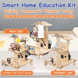 3-in-1 smart home STEM kit with ESP32 for classroom learning